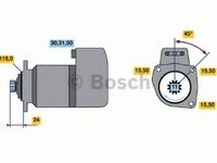 Starter IVECO P/PA, IVECO TurboStar, IVECO EuroStar - BOSCH 0 001 417 005