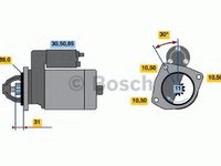 Starter MAN TGA, MAN TGL, MAN TGM - BOSCH 0 001 231 034