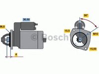 Starter NISSAN PRIMASTAR caroserie (X83) (2002 - 2016) BOSCH 0 986 018 860 piesa NOUA