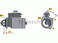 Starter PEUGEOT 106 I (1A, 1C) (1991 - 1996) BOSCH 0 986 013 850 piesa NOUA