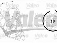 Starter SEAT ALTEA XL (5P5, 5P8) (2006 - 2020) VALEO 458214