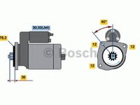 Starter SEAT CORDOBA (6K2) (1999 - 2002) BOSCH 0 001 125 035 piesa NOUA