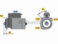 Starter SKODA FABIA II (2006 - 2014) BOSCH 0 986 024 100 piesa NOUA