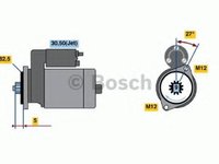 Starter SKODA SUPERB limuzina (3U4), AUDI A4 Cabriolet (8H7, B6, 8HE, B7), AUDI A6 limuzina (4F2, C6) - BOSCH 0 986 021 220