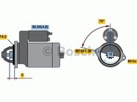 Starter TOYOTA CARINA E limuzina (_T19_), TOYOTA CARINA E hatchback (_T19_), TOYOTA CARINA E Sportswagon (_T19_) - BOSCH 0 986 017 500