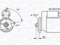 Starter VW TOURAN (1T1, 1T2) (2003 - 2010) MAGNETI MARELLI 063521230160 piesa NOUA