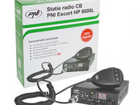 Statie radio cb pni escort hp 8000l 12v 4w cu asq reglabil, functie lock, mufa de bricheta inclusa 13155