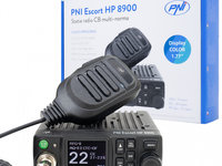 Statie radio cb pni escort hp 8900 asq, 12v/24v, rf gain, roger beep, ctcss-dcs, dual watch am/fm 42121