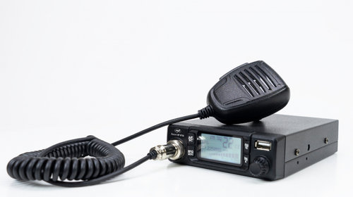 Statie radio cb pni escort hp 9700 12/24v, usb, anc, asq, mufa de bricheta inclusa 13156