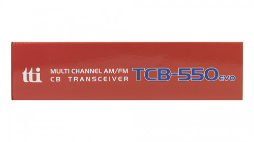 Statie radio CB TTi TCB-550 EVO, DSS, VOX, Filtru NB, Scaun, ecran multicolor, 12-24V PNI-TCB-550EVO