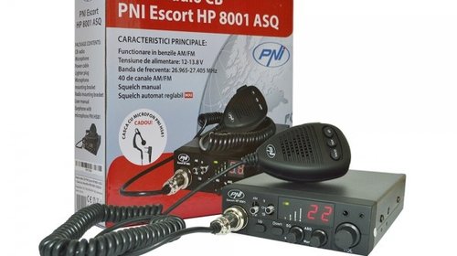 Statie radio PNI Escort HP 8001 ASQ + Casti c