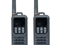 Statie radio portabila PNI PMR R80 PRO, set cu 2 buc, 0.5W