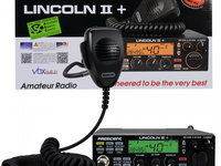 Statie radioamatori President LINCOLN II + ASC 10/12M, Roger Beep, ANL, NB, Hi-Cut Filter, AM-FM-USB-LSB-CW, Programabila, 12V TXSE041