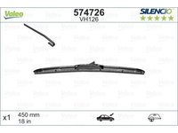 Stergator hybrid Valeo VM126, lamela 450mm,19 inch, 574726 Chevrolet Cruze Orlando, Honda Civic, Hyundai Veloster, Jeep Cherokee, Kia Ceed, Optima, Sportage, Lexus GS IS, Mazda 3, 6, CX-5, Outlander Insignia