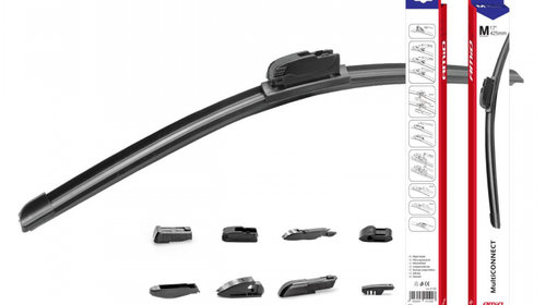 Stergator parbriz FLAT cu 8 adaptoare 18 "(45