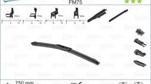 Stergator parbriz Valeo MULTICONNECTION FB 75