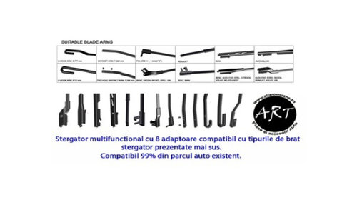 Stergator universale LUX 7 adaptoare - 16" 400mm AL-270423-9-6