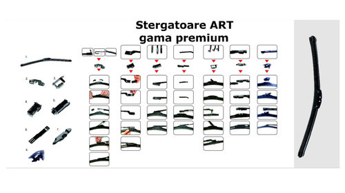 Stergator universale LUX 7 adaptoare - 16" 400mm AL-270423-9-6