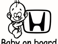 Sticker Baby On Bord Honda TCL0113