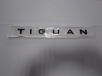 Sticker emblema 3D auto scris Tiguan negru