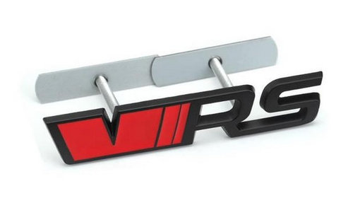Sticker emblema VRS negru cu rosu logo pentru