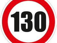 Sticker Limitare viteza 130, diametru 13cm