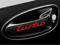 Sticker Manere Usi Exterior Turbo Rosu