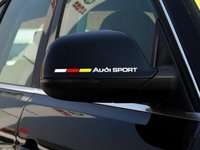 Sticker Oglinda Exterioara Audi Sport Germany Alb Set 2 Buc