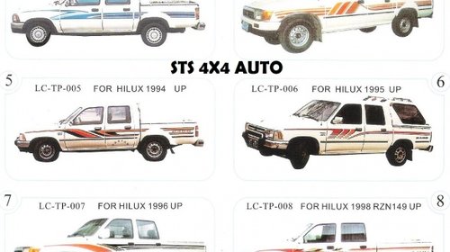 STICKERE AUTO TOYOTA HILUX 1982-2005