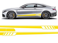 Stickere Laterale Galben Mat compatibil cu MERCEDES Benz C205 Coupe A205 Cabriolet (2014-)