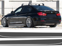 Stickere Laterale Gri Inchis compatibil cu BMW Seria 3 F30 F31 (2011-up) M-Performance Design STICKERF30DG SAN8876