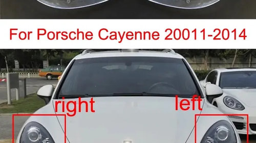 Sticla geam far dreapta Porsche Cayenne 7P 2011-2014