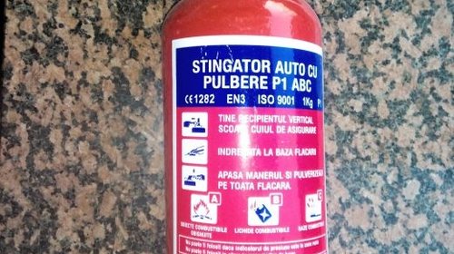 Stingător auto-stingator P1-pulbere ABC-