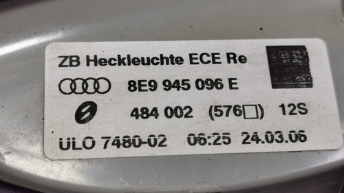 Stop dreapta Audi A4 B7 (8E3) Avant 2008 2.0 TDI