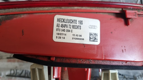 Stop dreapta (haion) led original Audi A5 Coupe cod piesa : 8t0945094c