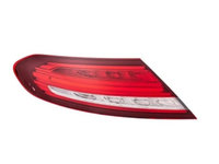 Stop, lampa spate MERCEDES Clasa C (W205), 01.2014-05.2018, model CABRIO, COUPE, HELLA, partea stanga, fara inscriptia &#39,Mercedes Benz&#39,, exterior, LED,