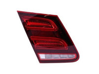 Stop, lampa spate MERCEDES Clasa E (W212) Sedan/Combi, 02.2013-, model SEDAN, ULO, partea stanga, interior, LED, carcasa neagra,