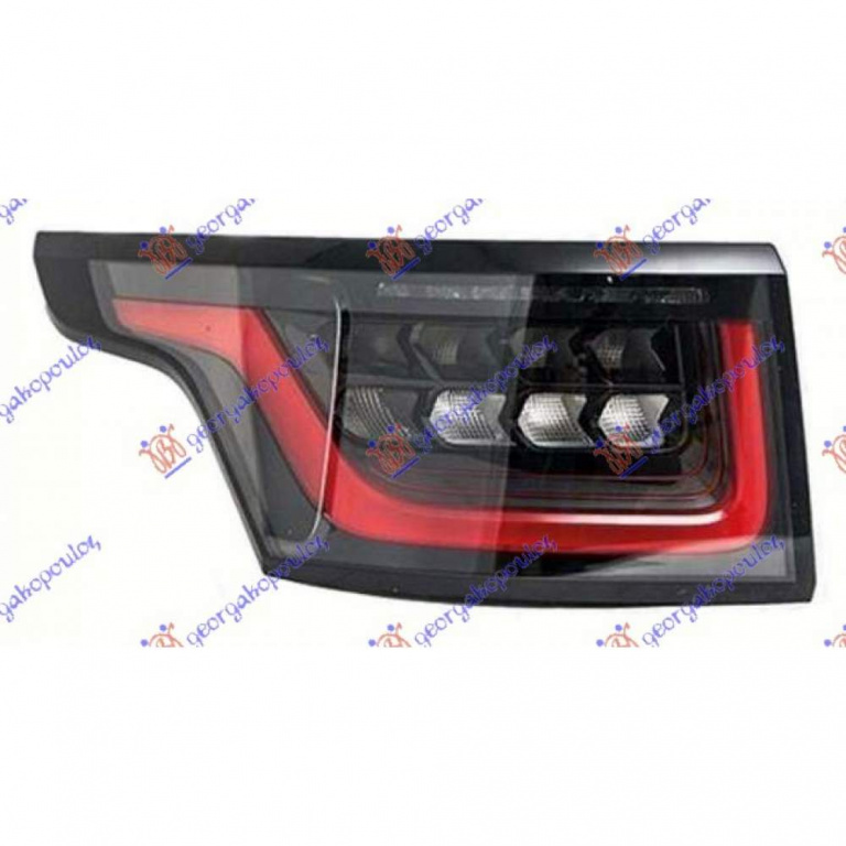 thumbnail image 2 of MZORANGE Left Driver Side Tail Light Assembly For Land Rover Range Rover Sport 2018-2022 – LED Black Housing 2 of 4