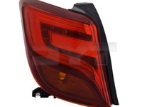 Stop, lampa spate TOYOTA YARIS, 07.2014-05.2017, partea Stanga, TYC, LED+P21W, fara soclu bec,