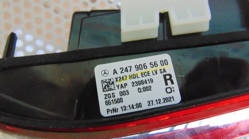Stop Mercedes GLB X247 lampa tripla spate stanga dreapta haion aripa interior exterior