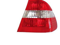 Stop spate lampa Bmw Seria 3 (E46), 10.01-06.05 Sedan, omologare ECE, spate,rosu-alb,exterior, fara suport bec, 63216910534, 63216946536, Dreapta
