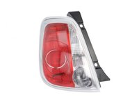 Stop spate lampa Fiat 500 (312), 03.2007-08.2015 HATCHBACK, partea Stanga, cu lampa ceata, carcasa Neagra, fara suport becuri, TYC