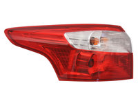 Stop spate lampa Ford Focus III, 10.2014- Model Sedan, partea Stanga, partea exteRioara, cu suport becuri, Varroc