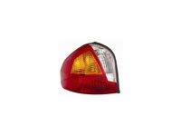 Stop spate lampa Hyundai Santa Fe (Sm), 02.2001-08.2004, omologare ECE, fara suport bec, semnalizare portocalie, 92401-26020, 92410-26000, partea Stanga