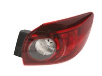 Stop spate lampa Mazda 3 (BM), 06.2013-12.2016 HATCHBACK, partea Dreapta, cu suport becuri, tip bec W21/5W+WY21W, partea exteRioara, TYC