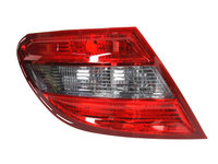 Stop spate lampa Mercedes Clasa C (W204), 03.07-03.11 Sedan, spate, omologare ECE/SAE, fara suport bec, fumuriu, 2048202964, 2049068502, A2048202964, Stanga