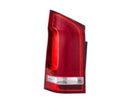 Stop spate lampa Mercedes Vito/Clasa 5 (W447), 04.2014-, 1 usa spate, partea Stanga, fara inscriptia Mercedes Benz, LED+W16W, cu locas bec, Omologare: ECE, HELLA