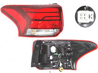 Stop spate lampa Mitsubishi Outlander (Gg/Gf), 05.2015-, spate, Stanga, partea exterioara, LED+PY21W, fara suport bec, TYC