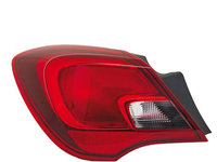 Stop spate lampa Opel Corsa E, cu 3 Usi, 11.2014-, partea stanga, exterior, fara suport becuri, AL (Automotive Lighting)