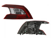 Stop spate lampa Peugeot 308, 2013-, partea stanga, exterior, cu lumina de mers inapoi si cu suport becuri, AL (Automotive Lighting)